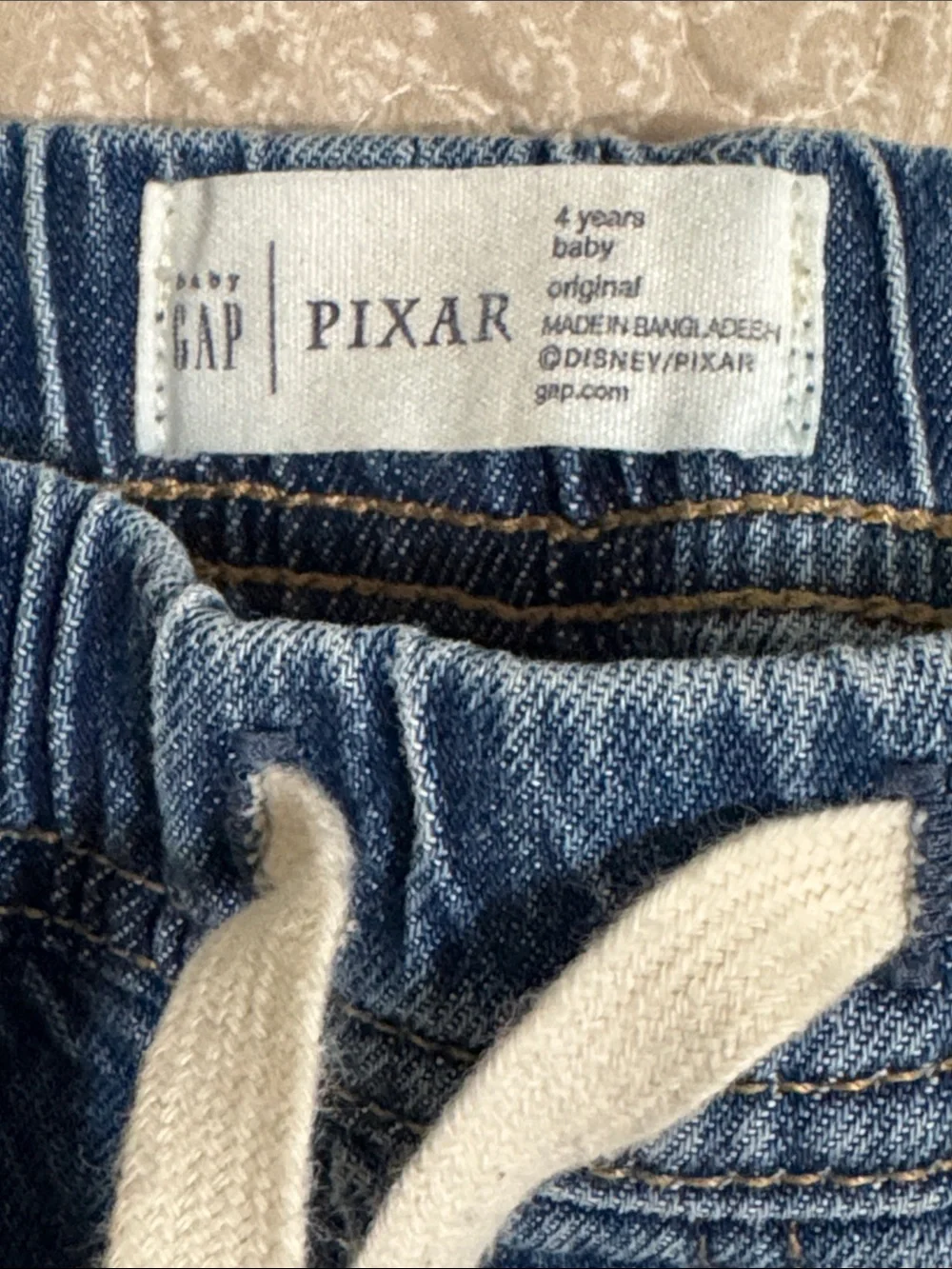 GAP Blue Denim Jeans with Red Racing Patches